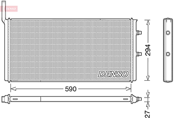 Радиатор охлаждения DENSO DRM05009