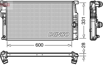 Радиатор охлаждения DENSO DRM05014