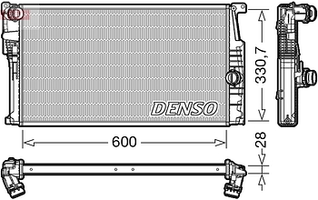 Радиатор охлаждения DENSO DRM05015