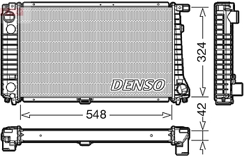 Радиатор охлаждения DENSO DRM05016