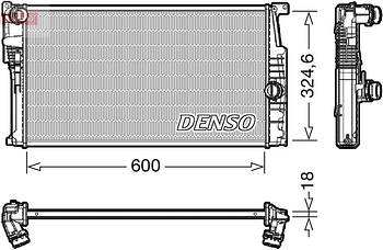 Радиатор охлаждения DENSO DRM05017