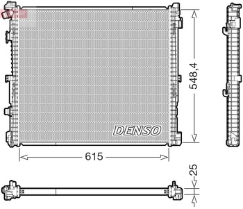 Радиатор охлаждения DENSO DRM05018