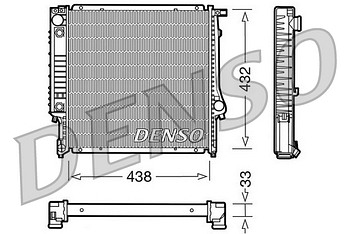 Радиатор охлаждения DENSO DRM05021