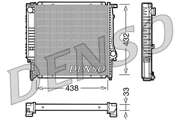 Радиатор охлаждения DENSO DRM05022
