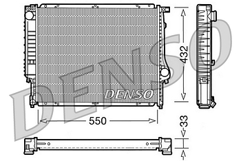 Радиатор охлаждения DENSO DRM05023