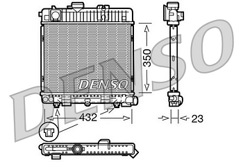 Радиатор охлаждения DENSO DRM05025