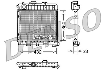 Радиатор охлаждения DENSO DRM05026