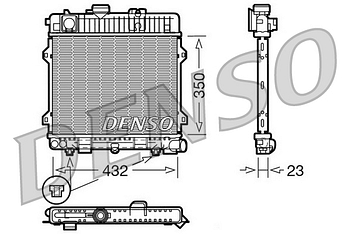 Радиатор охлаждения DENSO DRM05028