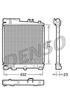 Радиатор охлаждения DENSO DRM05029