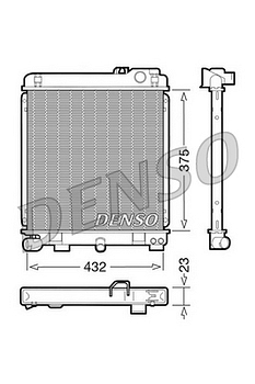 Радиатор охлаждения DENSO DRM05030