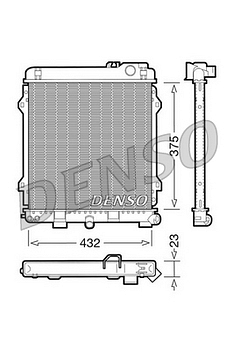 Радиатор охлаждения DENSO DRM05031