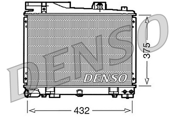 Радиатор охлаждения DENSO DRM05034
