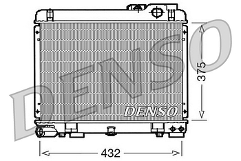 Радиатор охлаждения DENSO DRM05035