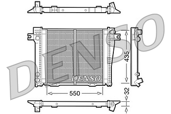 Радиатор охлаждения DENSO DRM05036