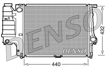 Радиатор охлаждения DENSO DRM05037