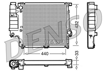 Радиатор охлаждения DENSO DRM05038