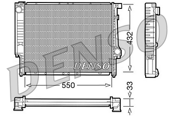 Радиатор охлаждения DENSO DRM05041
