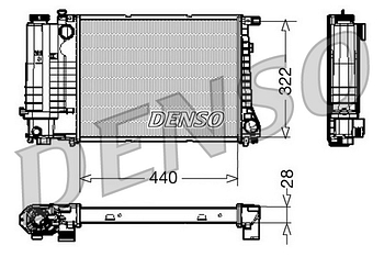 Радиатор охлаждения DENSO DRM05042
