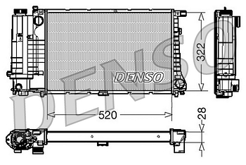 Радиатор охлаждения DENSO DRM05045