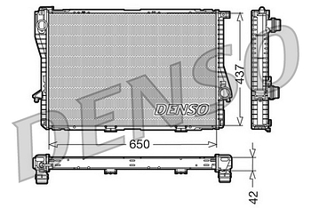 Радиатор охлаждения DENSO DRM05047
