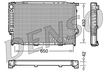 Радиатор охлаждения DENSO DRM05057