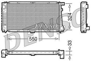 Радиатор охлаждения DENSO DRM05058