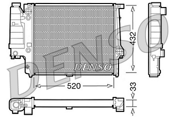 Радиатор охлаждения DENSO DRM05060