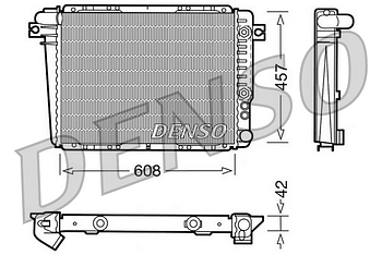 Радиатор охлаждения DENSO DRM05070