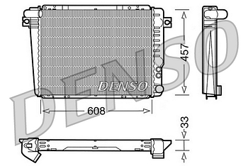 Радиатор охлаждения DENSO DRM05072