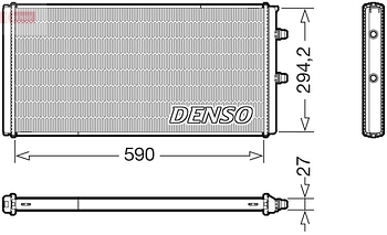 Радиатор охлаждения DENSO DRM05076