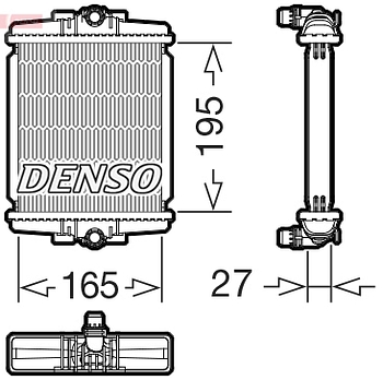 Радиатор охлаждения DENSO DRM05077