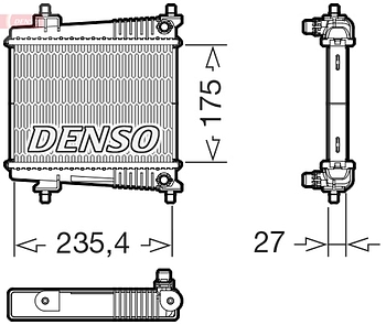 Радиатор охлаждения DENSO DRM05078