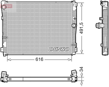 Радиатор охлаждения DENSO DRM05079