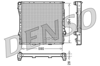 Радиатор охлаждения DENSO DRM05115