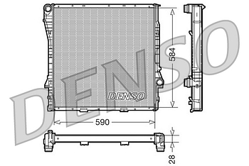 Радиатор охлаждения DENSO DRM05116