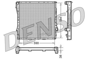 Радиатор охлаждения DENSO DRM05117