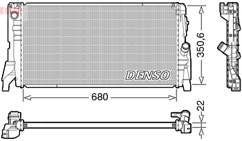 Радиатор охлаждения DENSO DRM05118