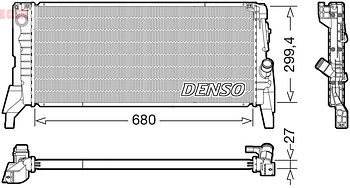 Радиатор охлаждения DENSO DRM05119