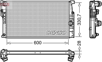 Радиатор охлаждения DENSO DRM05120