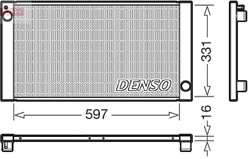 Радиатор охлаждения DENSO DRM05121
