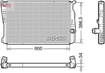 Радиатор охлаждения DENSO DRM05122