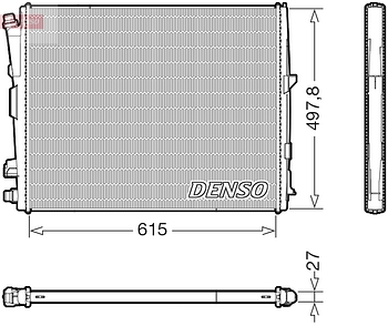Радиатор охлаждения DENSO DRM05123