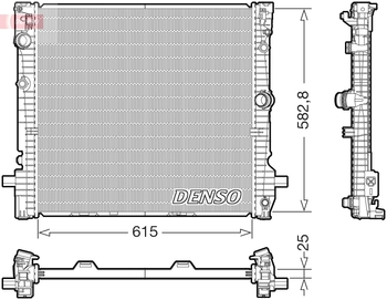 Радиатор охлаждения DENSO DRM05124