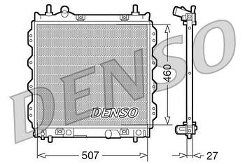 Радиатор охлаждения DENSO DRM06005