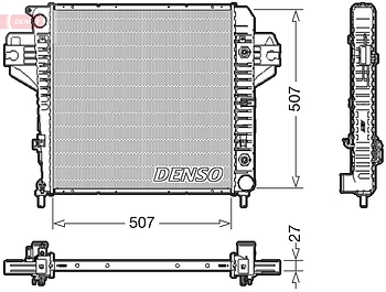 Радиатор охлаждения DENSO DRM06033