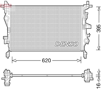 Радиатор охлаждения DENSO DRM06036