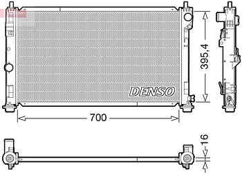 Радиатор охлаждения DENSO DRM06039