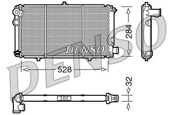 Радиатор охлаждения DENSO DRM07001