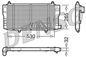 Радиатор охлаждения DENSO DRM07002