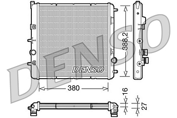 Радиатор охлаждения DENSO DRM07003